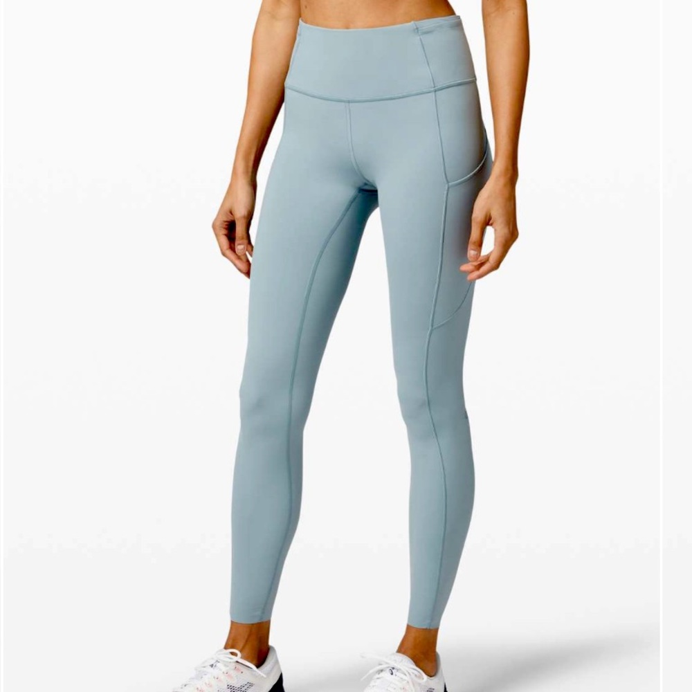 Lululemon Fast and Free Tight 31” Blue Cast